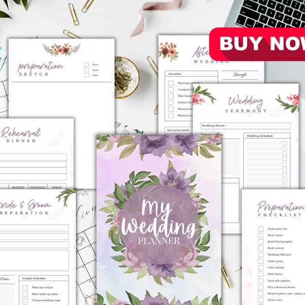 Wedding Planner - Essential Event Organizer for the Perfect Special Day, Wedding Checklist, Wedding Finance, Ultimate Wedding Planner