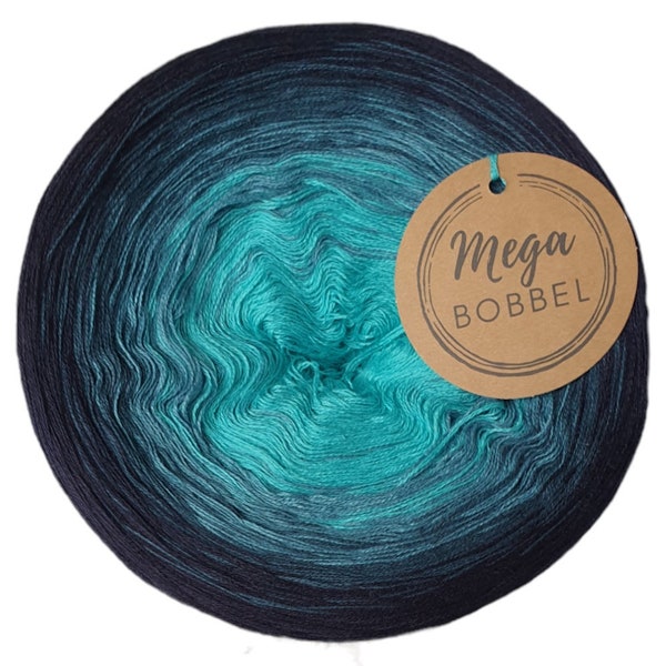 MegaBobbel*Moonlight*240*Threadiness+Length n Choice*Gradient Yarn Wool Lace Crochet Knitting Gradient Bobbel Lace Yarn Hand Knitting Yarn