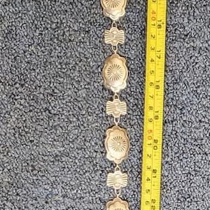 Sterling silver concho belt