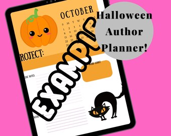 Daily Halloween Planner for Authors | Word Tracker for Authors | Scene Goals for Authors