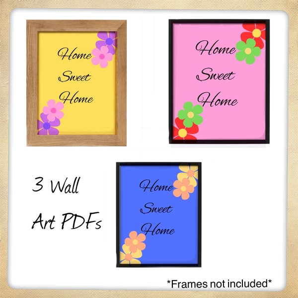 Home Sweet Home Poster Wall Art Decor