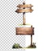 Watercolor Rustic Wood Sign Clipart: 26 PNG Designs (digital Download ...