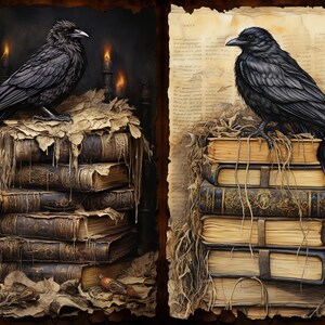 Páginas del diario basura de Gothic Raven Crow: Dark Academia (Descarga digital) imagen 2
