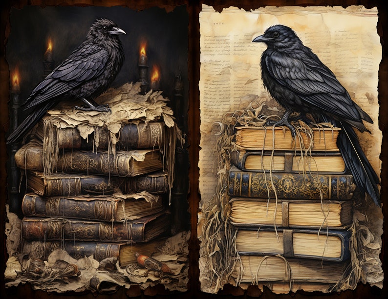Páginas del diario basura de Gothic Raven Crow: Dark Academia (Descarga digital) imagen 2