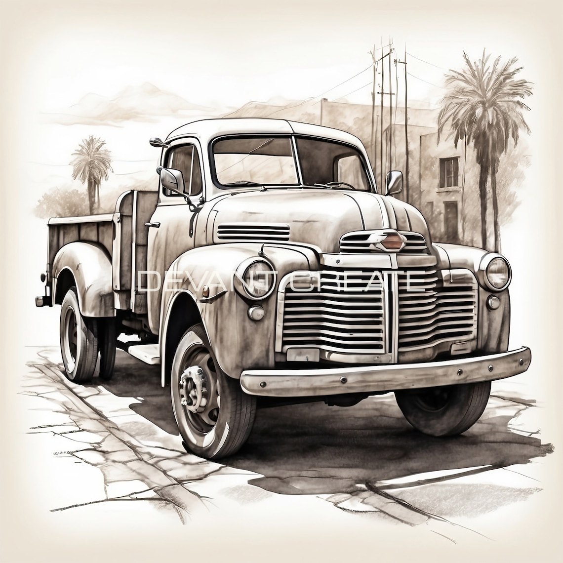 12 Old Classic Truck Clipart Truck Clipart Classic Truck - Etsy