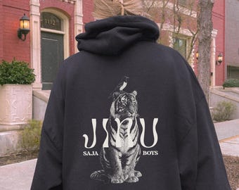 Jinu Hoodie Saja Boys Sweater K Pop Oversized Hoodie Look Asisan Streetstyle Demon K-Pop Boy Band Merch
