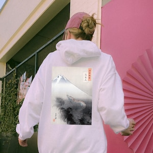 Dragon Rising to the Heavens Hoodie Japanese Aesthetic by Ogata Gekko, Japanese Dragon Hoodie, Asian Dragon Sweatshirt, Tokyo Street Style