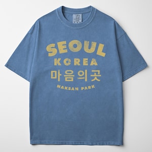 Seoul Korea Shirt Naksan Park Korean Tee Vintage Retro Streetwear Comfort Colors Style Graphic T Shirt Unisex Gift