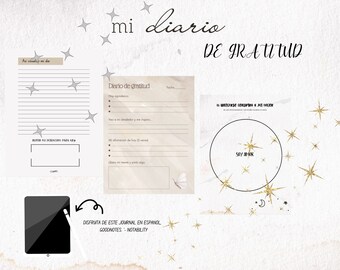 Diario de Gratitud: Spanish Guided Journal for GoodNotes, Notability (Digital)