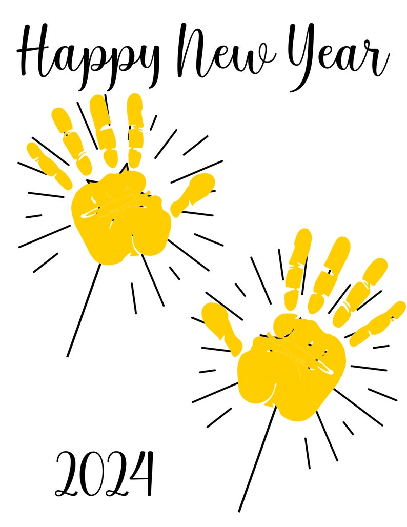 2024 New Year Handprint and Craft Bundle/new Year Activity/2024