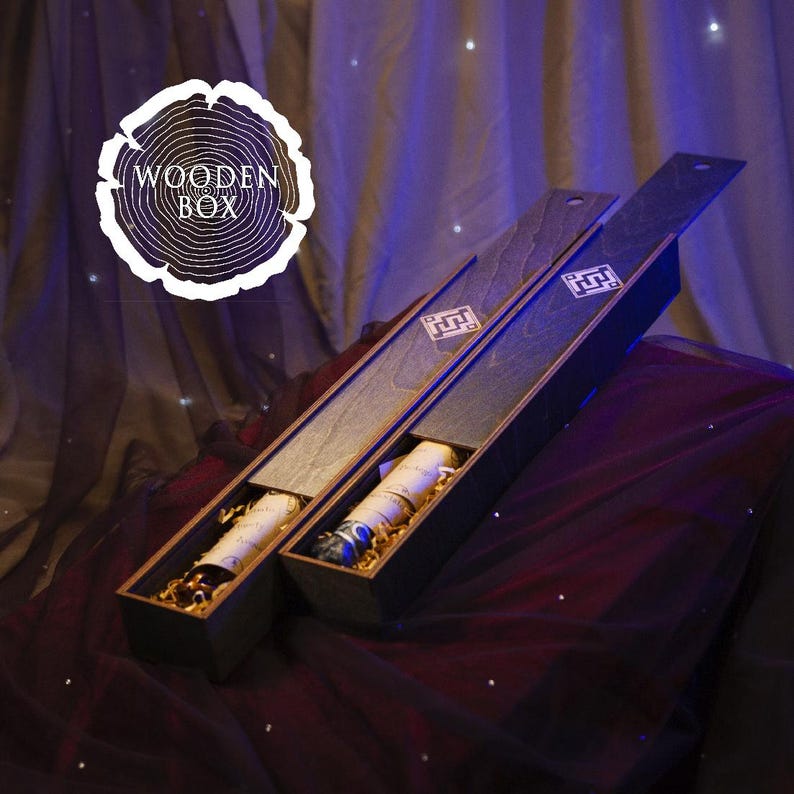 Magic Wand Box Custom Legacy Wooden Magic Wand: Celestial Wizard Gift - Etsy
