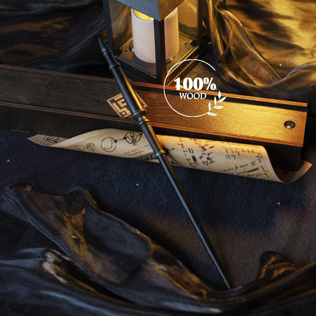 Ominis Gaunt Wand: Handmade Wooden Legacy Wand With Wizarding