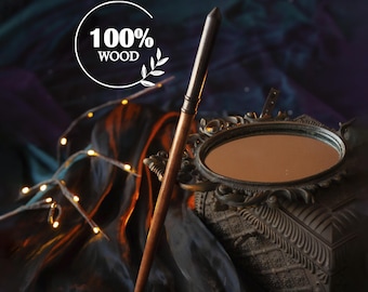 Draco Inspired Magic Wand, Handmade Wooden Wizard Wand, Cosplay Prop, Book Lover Gift