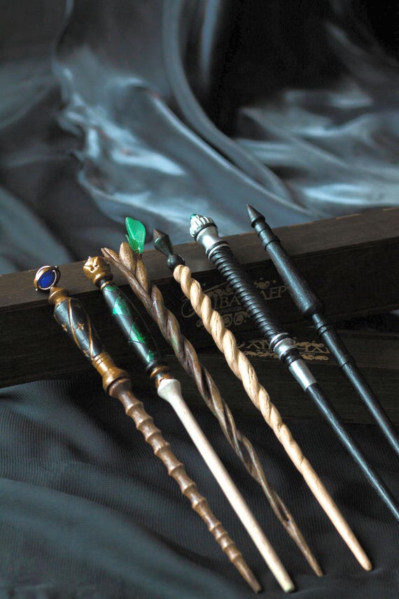 Handmade Wooden Magic Wand: Wizard Witch Gift