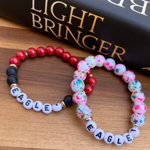 Pulsera Eaglet, pulsera Red Rising, joyería Lightbringer, pulsera de cuentas de fantasía