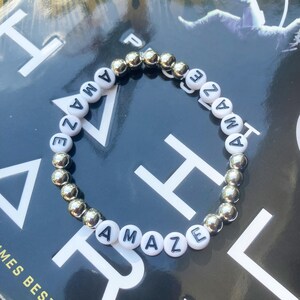 Pulsera Amaze Amaze Amaze – Joyería de la NASA inspirada en Artemis, inspirada en el Proyecto Ave María, regalo para viajeros espaciales, pulsera para fanáticos de la ciencia ficción, conjunto de cuentas