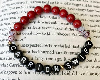 Quicksilver : Carrion Swift Beaded Friendship Bracelets, Fae & Alchemy Bookish Merch, Callie Hart Fandom