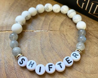 Shifter - Book Trope Beaded Friendship Bracelet, Romantasy Book Lover Gift, Bookish Merch, Romantasy Jewelry
