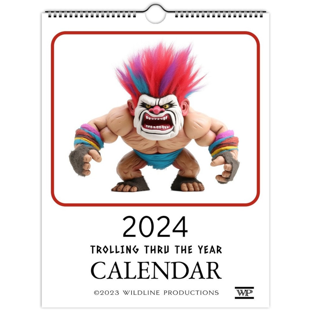 Trolls Trolling Thru the Years Calendar 2024 Holiday Gift Etsy