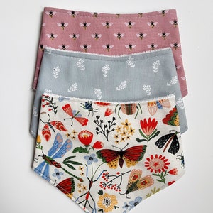 Bandana Bibs I Snap Bibs I Baby Bibs I Floral Bandana Bibs