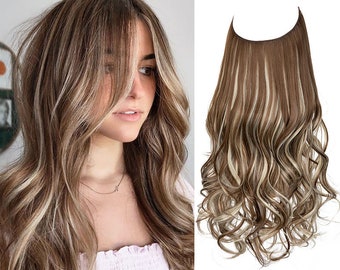 Hair halo extension Etsy
