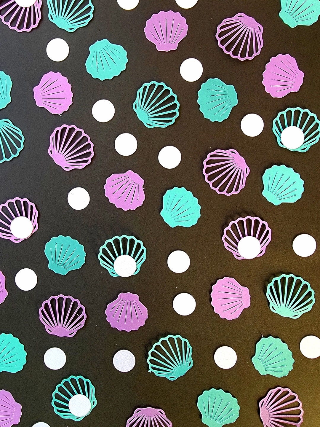 Pearl and Clam Confetti- 150 Pieces, Mini Decorations, Party Supplies ...
