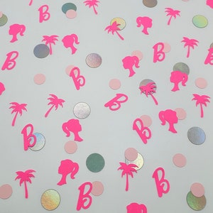 Blonde pop confetti- 150 stuks, minidecoraties, feestartikelen | Weerhaak | meisje | warmroze | verjaardagsfeestje | vrijgezellenfeest | malibu
