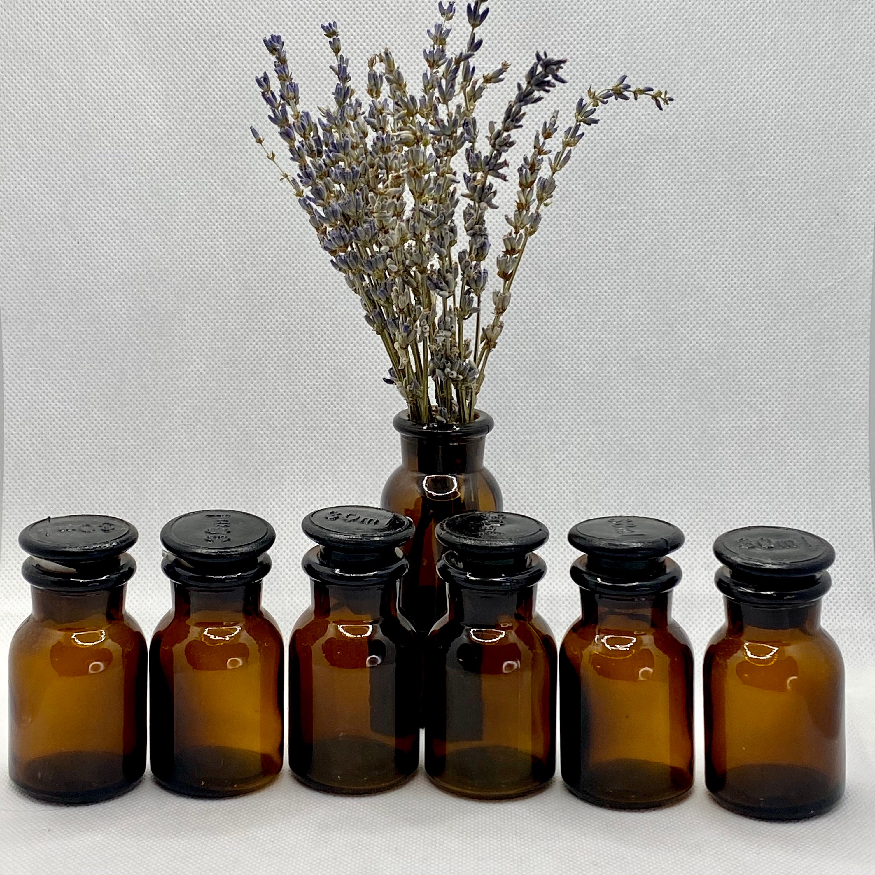 40 Empty brown apothecary candle jars 8 oz.
