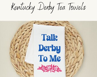 Kentucky Derby 150 Gift, Kitchen Towel, Derby Tea Towel, Hostess Gifts, Derby Gifts for Hostess, Derby Gifts, Kentucky Gifts, Derby Decor