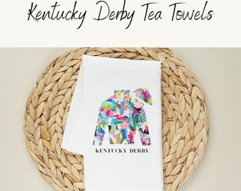 Kentucky Derby 150 Gift, Kitchen Towel, Derby Tea Towel, Hostess Gifts, Derby Gifts for Hostess, Derby Gifts, Kentucky Gifts, Derby Decor