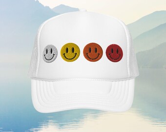 Custom Embroidered Retro Foam Trucker Hat, AViator Nation Inspired Cap, Dress to Impress your cute Fall outfit, Womens Vintage Bachelorette