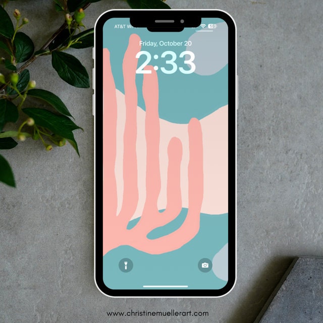 Colorful Abstract Art Mobile Instant Wallpaper Download Etsy