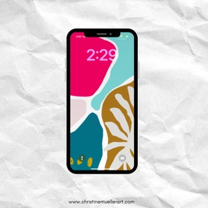 Herunterladbare bunte Abstrakte Wallpaper Art für alle Iphone und Android-Geräte.