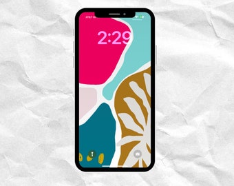 Arte de papel tapiz abstracto colorido descargable para todos los dispositivos Iphone y Android.