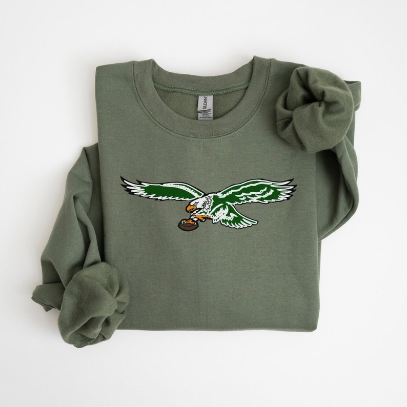Philadelphia Sweatshirt ,vintage Eagles Crewneck,eagles Sweatshirt ...