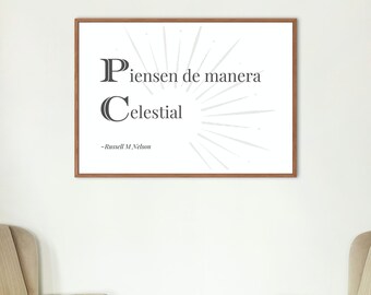 Think Celestial - Russell M Nelson - hiszpański - 2 wzory