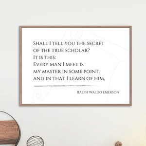 Sann forskare - Ralph Waldo Emerson citat bild 1