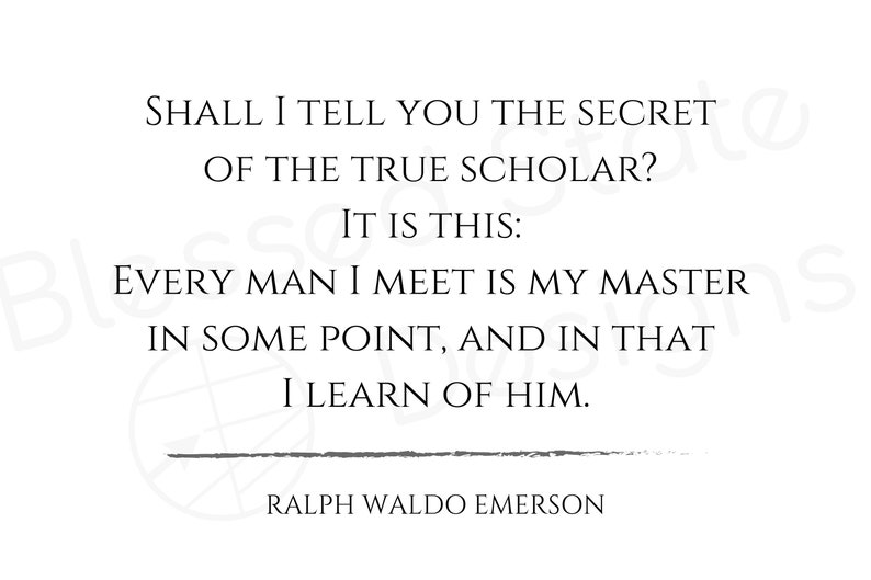 Sann forskare - Ralph Waldo Emerson citat bild 4