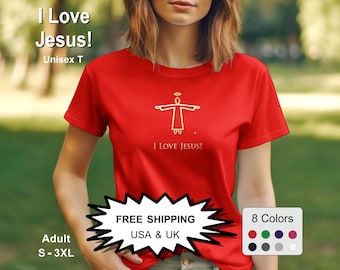 I Love Jesus T-Shirt – Christian Faith Unisex Tee