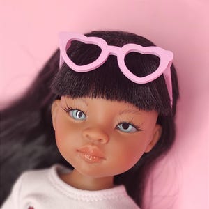 Heart-Shaped Doll Glasses. Fits Paola Reina, Romantic & Playful Accessory, Doll Eyewear