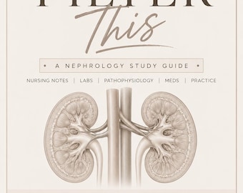 Filtrera denna studieguide för nefrologi: Omvårdnadsanteckningar, laboratorietester, patofysiologi, mediciner, praktik