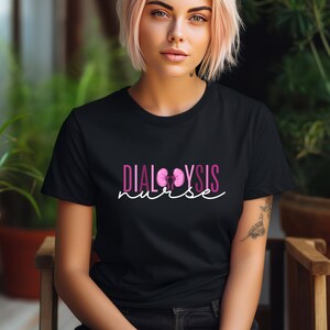 Dialysis Nurse (pink) Unisex Cotton T-shirt