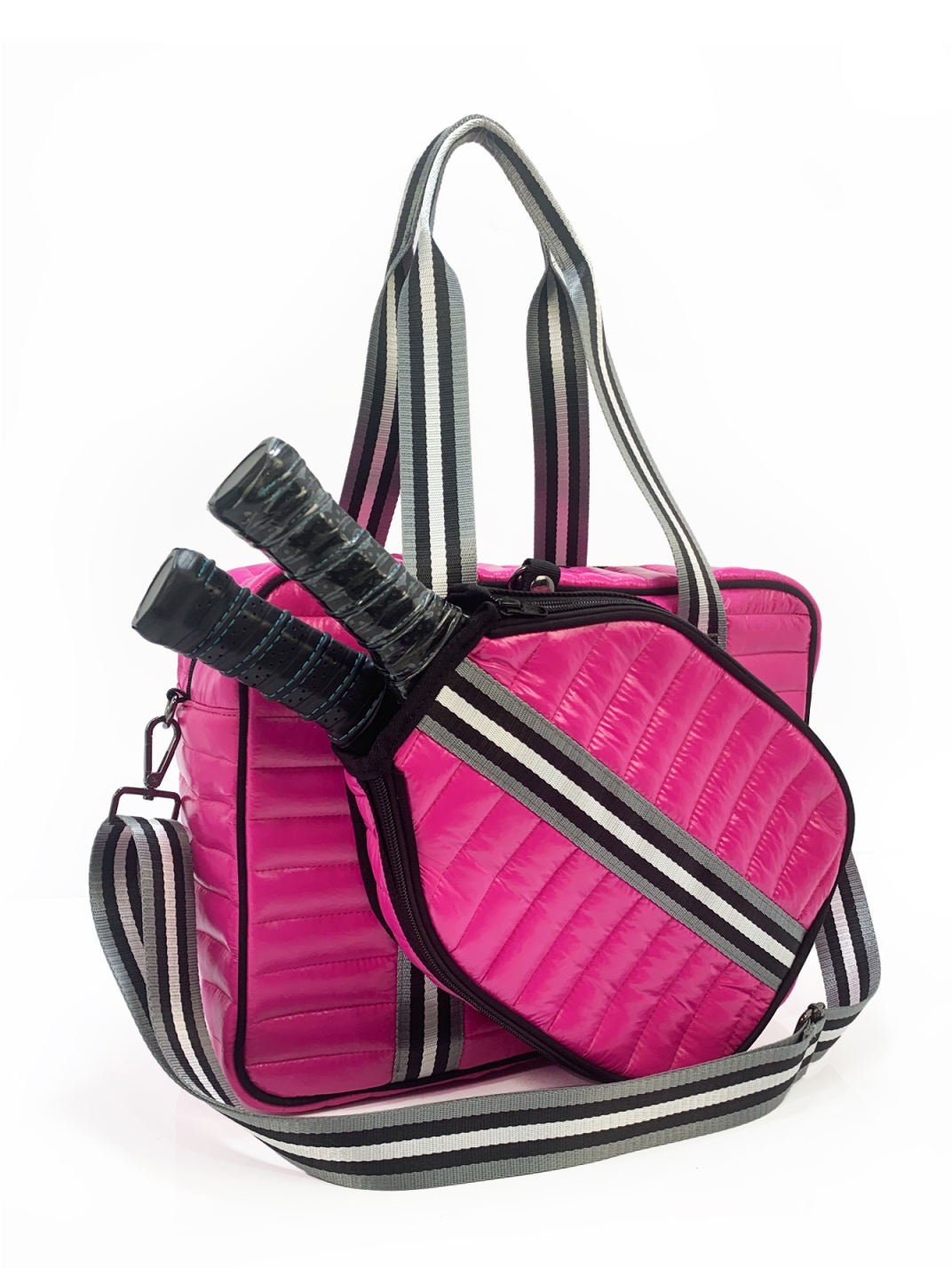 Dinky Dill Puffer Style Pickleball Carry Bag Case Electric Pink Etsy