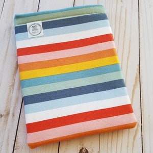 Padded Kindle Sleeve - Book and E-Reader/Tablet Sleeve - Protective Padded Cover - Retro Stripes