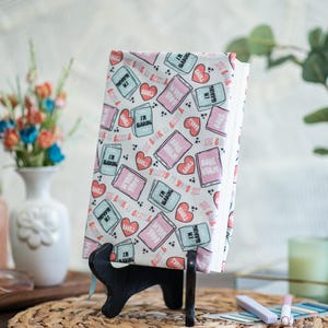 Adjustable Dust Jacket, Fabric Book Jacket, Protective Book Jacket - Books Books Books