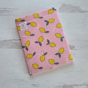 Padded Kindle Sleeve - Book and E-Reader/Tablet Sleeve - Protective Padded Cover - Pink Lemonade