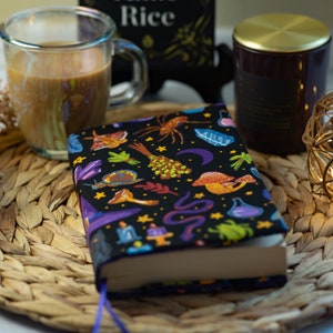 Adjustable Dust Jacket, Fabric Book Jacket, Protective Book Jacket - Witchcraft