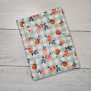 Padded Kindle Sleeve - Book and E-Reader/Tablet Sleeve - Protective Padded Cover - Peachy
