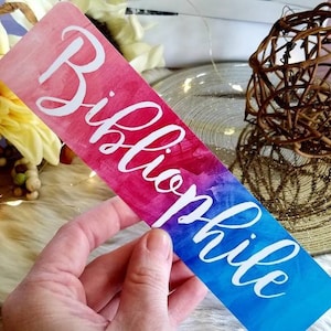Handcrafted 2x8 Bookmark - Durable Laminated Design on Heavyweight Cardstock - Bibliophile