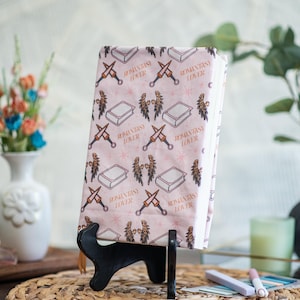 Adjustable Dust Jacket, Fabric Book Jacket, Protective Book Jacket - Romantasy Lover